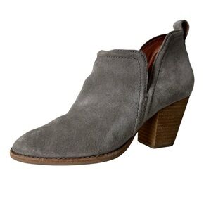 Jeffrey Campbell Rosalee Western Ankle Boot Taupe Suede Women's Size 6.5
